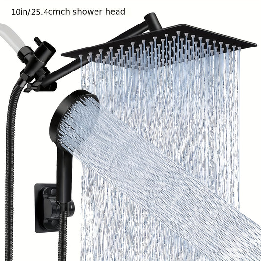 9 Settings Rainfall Handheld Shower Head Adjustable Angle