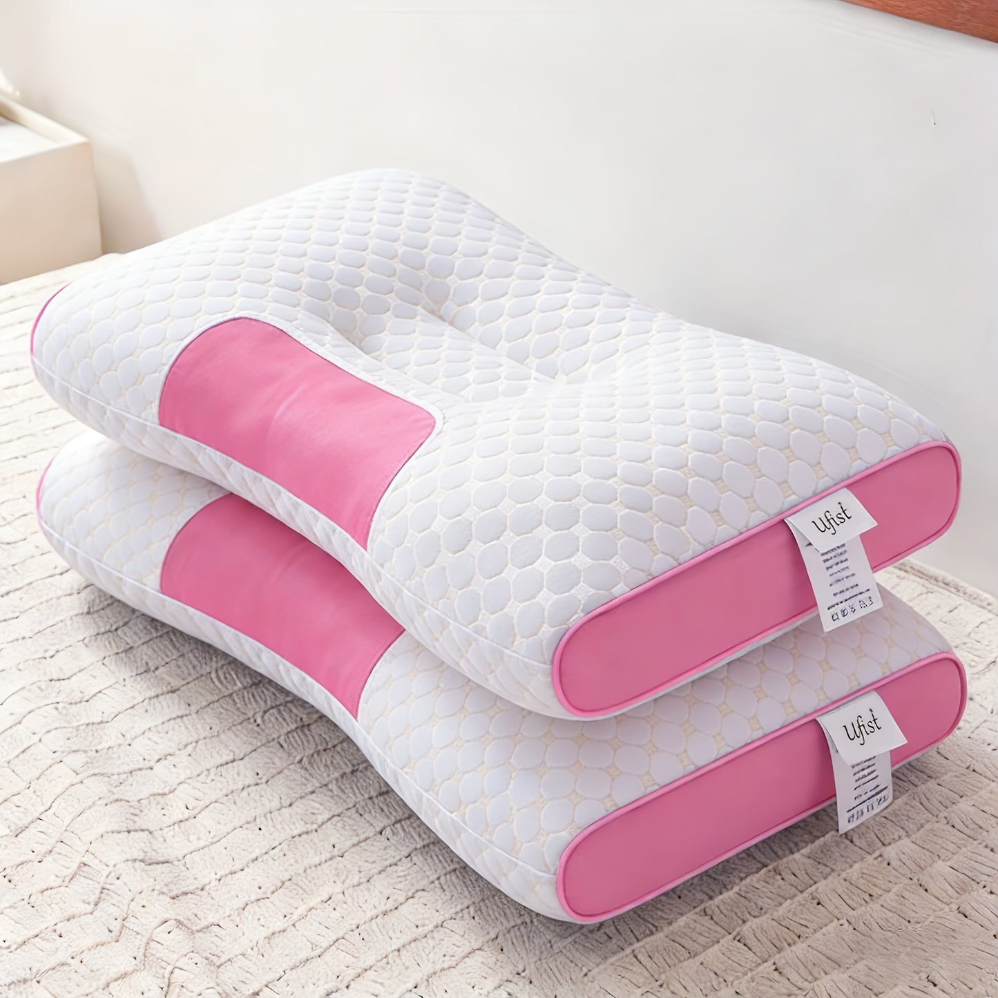 Buy 1 Get 1 Free Couple Neck Massage Pillow Adjustable Ergonomic Sleep Support Pillow