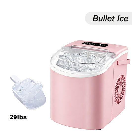 Household Portable Ice Maker 26Lbs/24H Quick Ice Cube Maker with Accessories